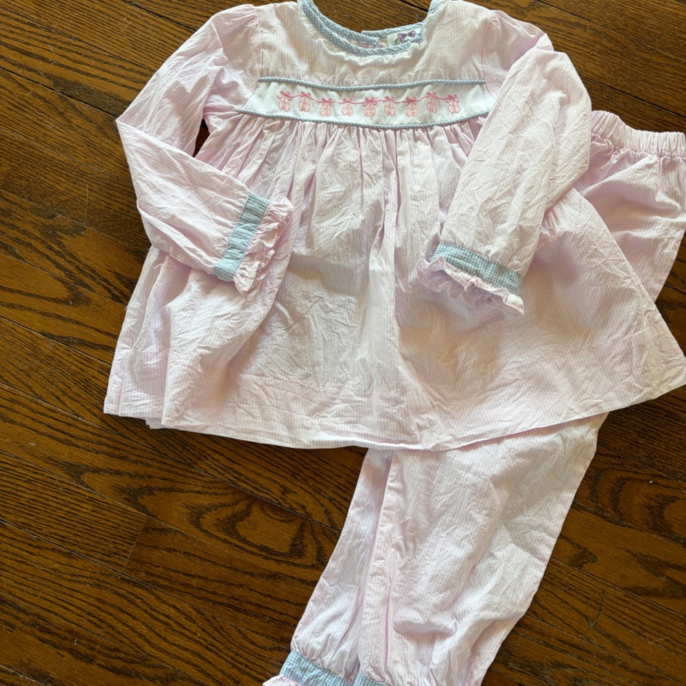 Girls Ballet Smocked Two-Piece Set